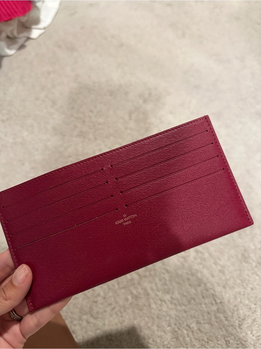 Louis Vuitton Deep Burgundy Card & Key Holder